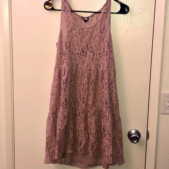 Laced pink floral dress - Picture 2 of 6